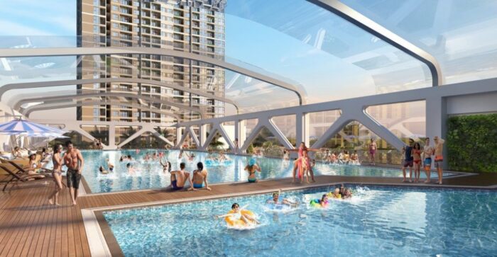 Hồ Bơi Hiện Đại - Tiện ích chung cư Vinhomes Vũ Yên