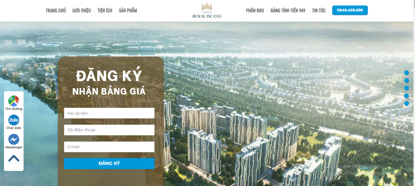 hướng tìm mua căn hộ vinhomes vũ yên