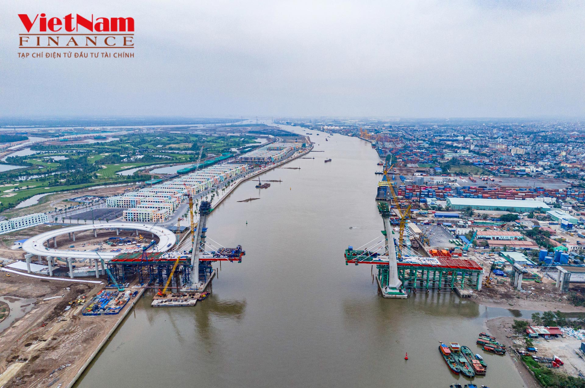 Toàn cảnh cầu Máy Chai 2.300 tỷ nối Chung cư Vin Vũ Yên và nội đô Hải Phòng