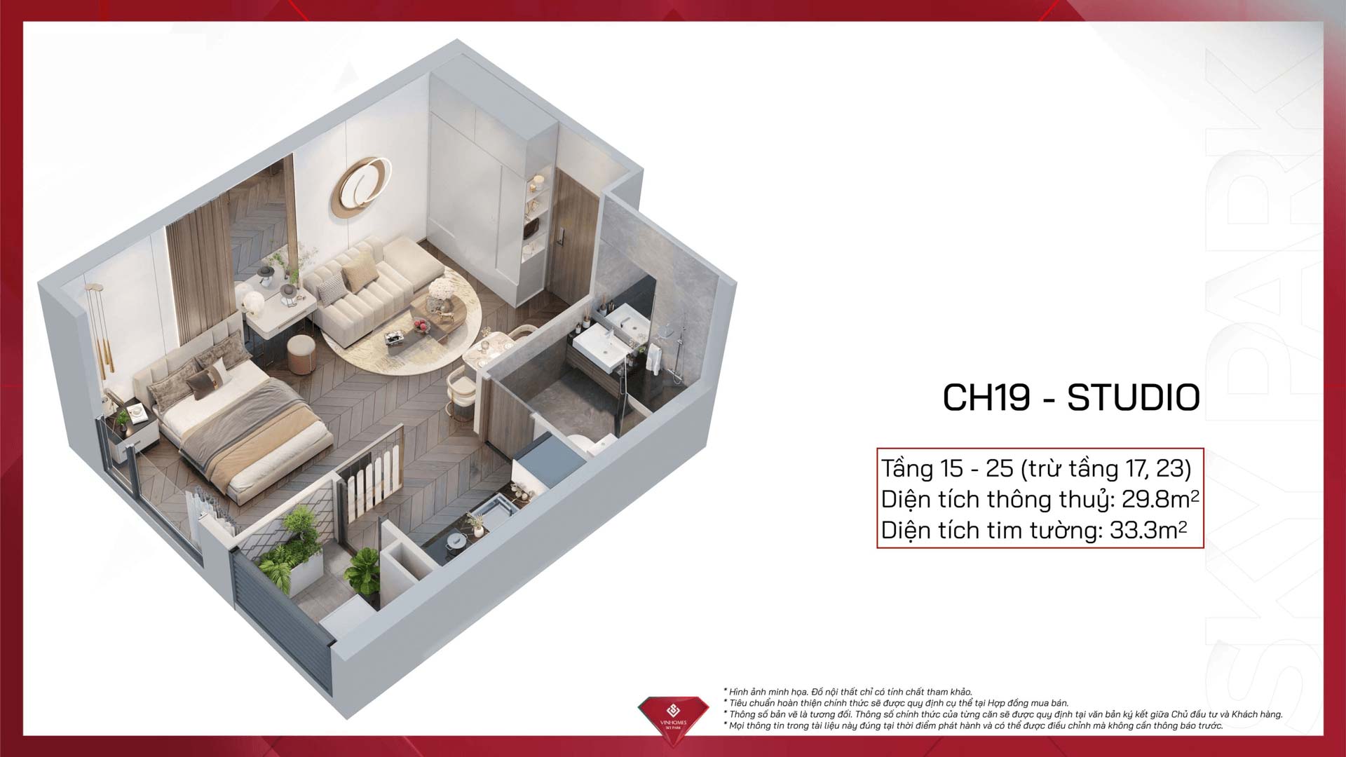 Chung cư Vinhomes Vũ Yên - Căn hộ VInhomes Royal Island-CH19-2PN